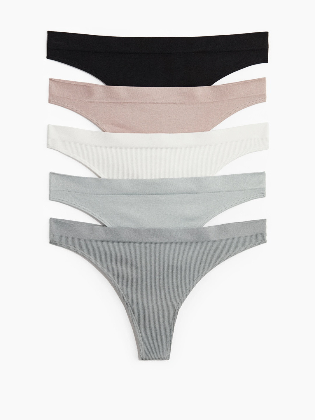 H&M 5-Pack Seamless Thong Briefs