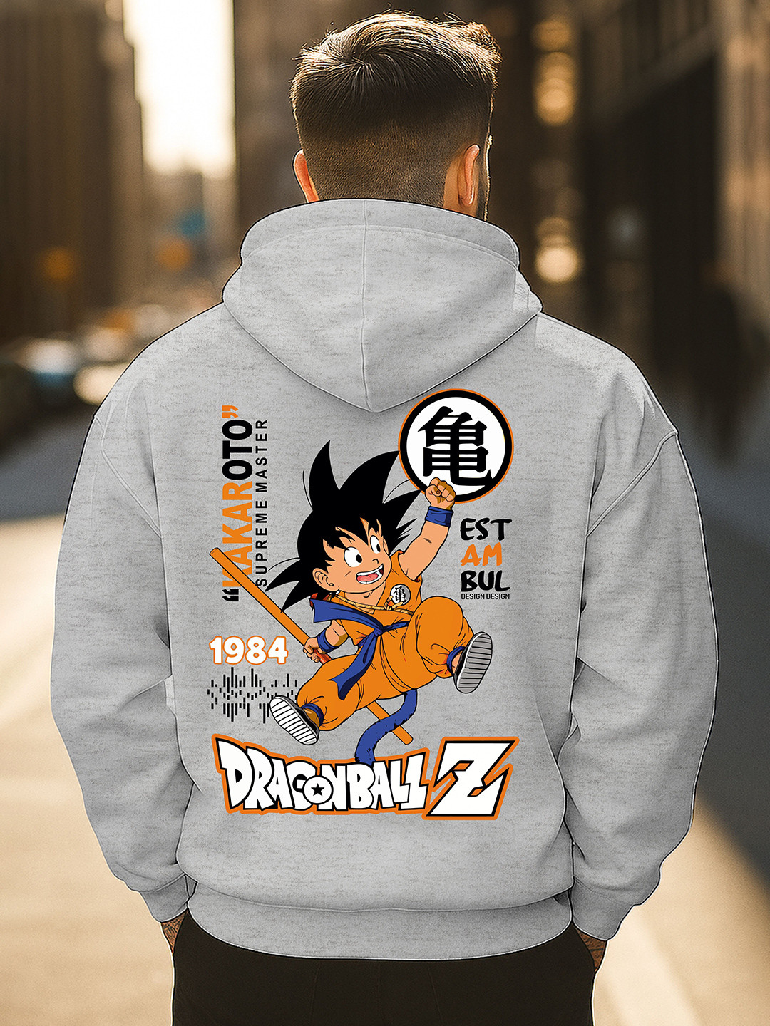 Triptee Men Dragon Ball Z Printed Hooded Sweatshirt