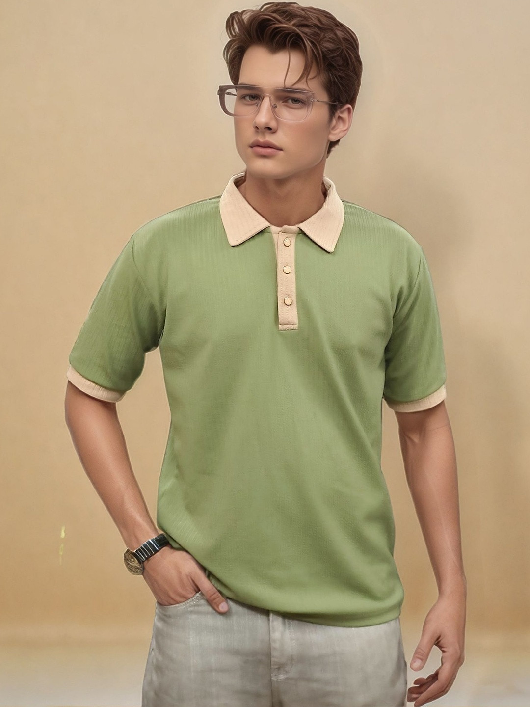 SZN New Basics Polo Collar Pockets T-shirt