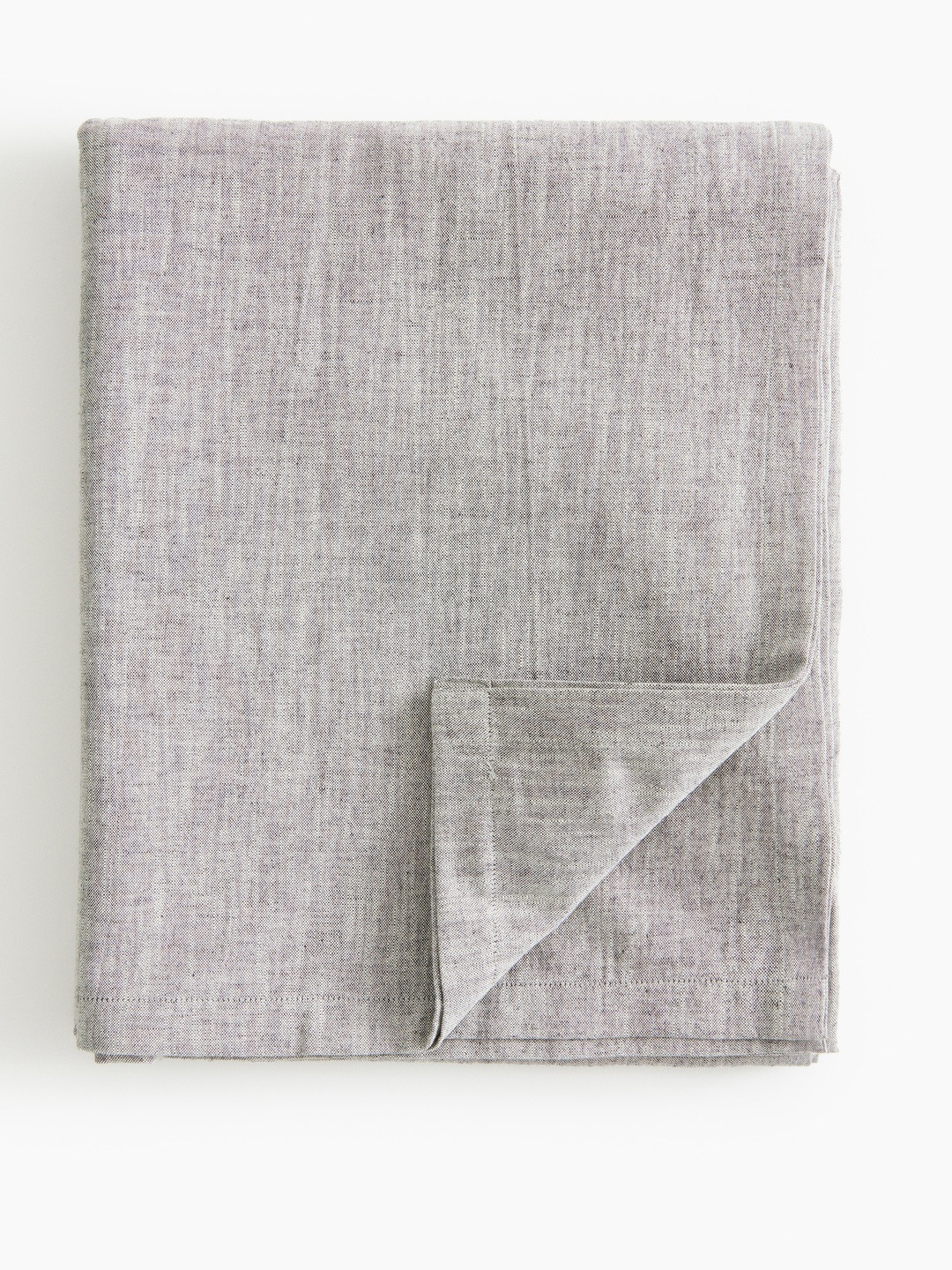 H&M Grey Linen-blend tablecloth