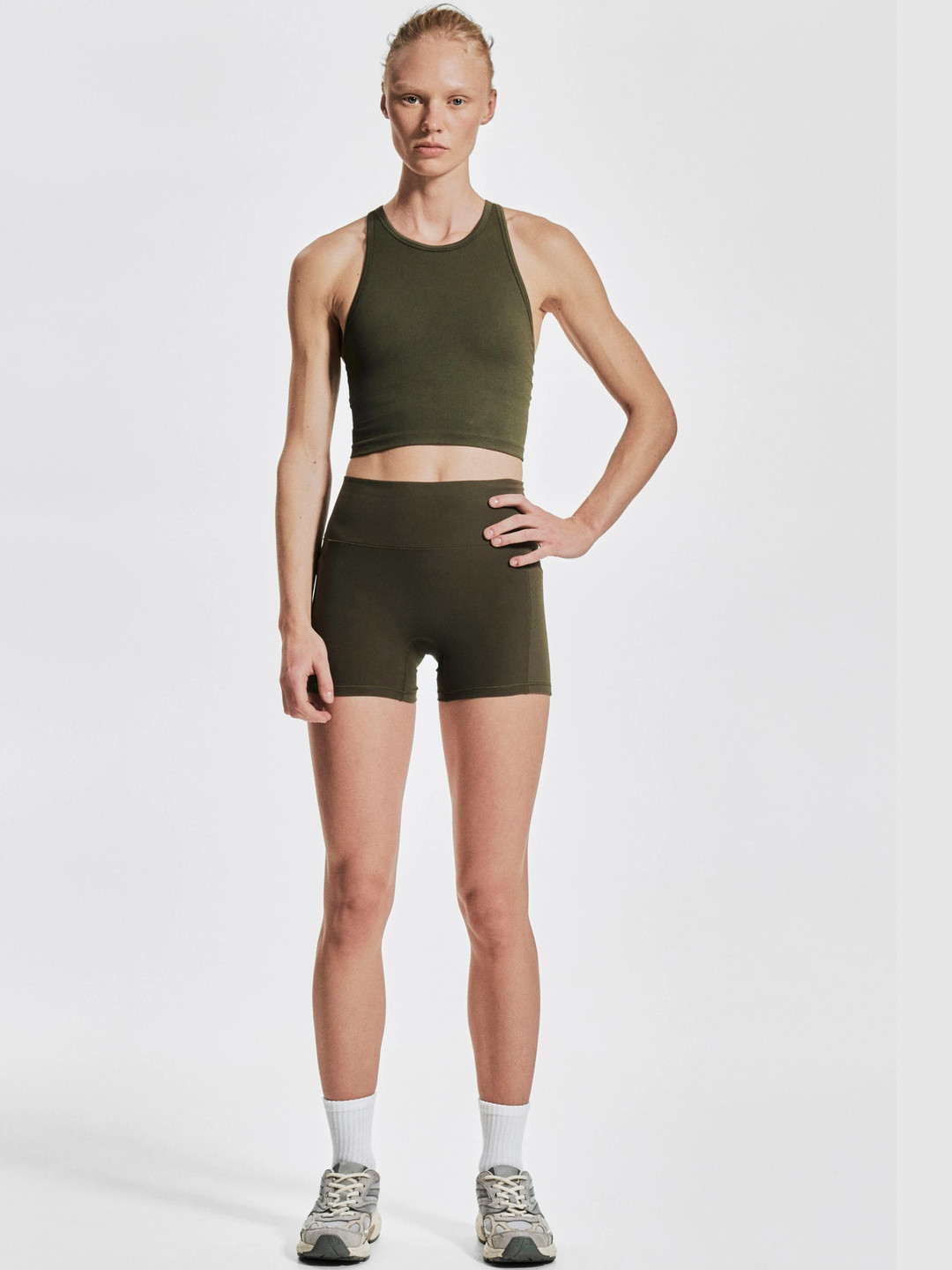 H&M Medium Support Longline Sports Bra With Dry Move