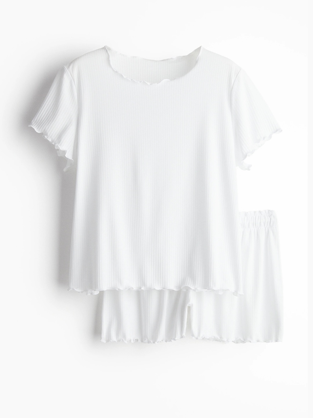 H&M Women Ribbed Night Suit