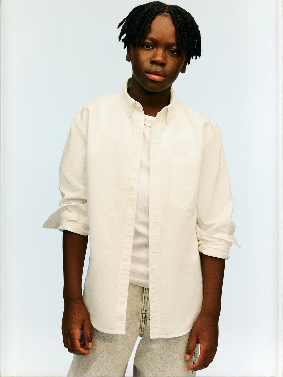 H&M Button-Down Cotton Shirt