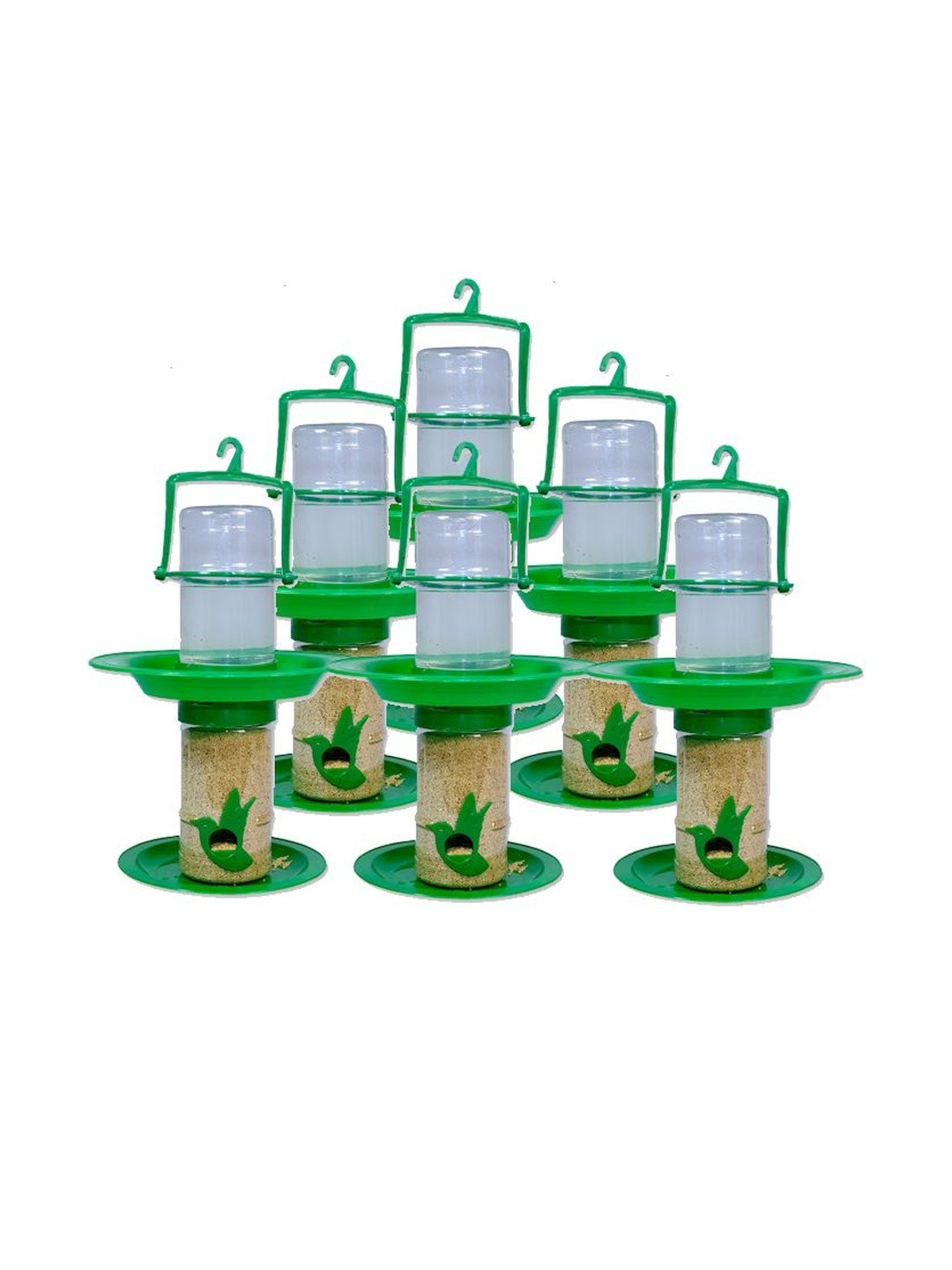 AMIJIVDAYA Pack of 6 Double Decker Food Feeder