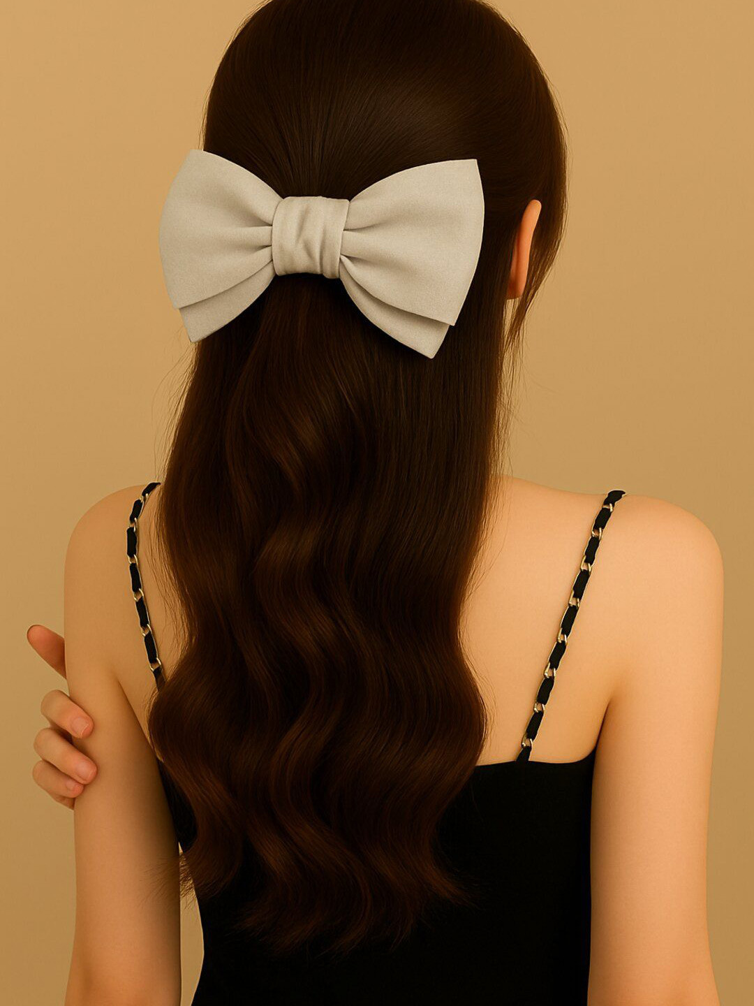 Haute Handles Women Satin Bow Hair Claw Clip