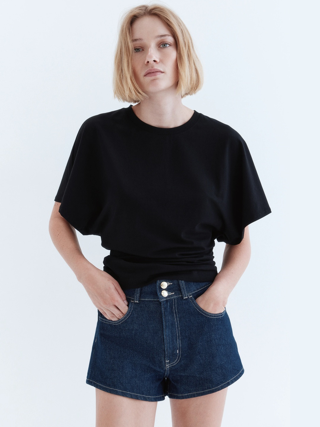 H&M Butterfly-Sleeved T-shirt