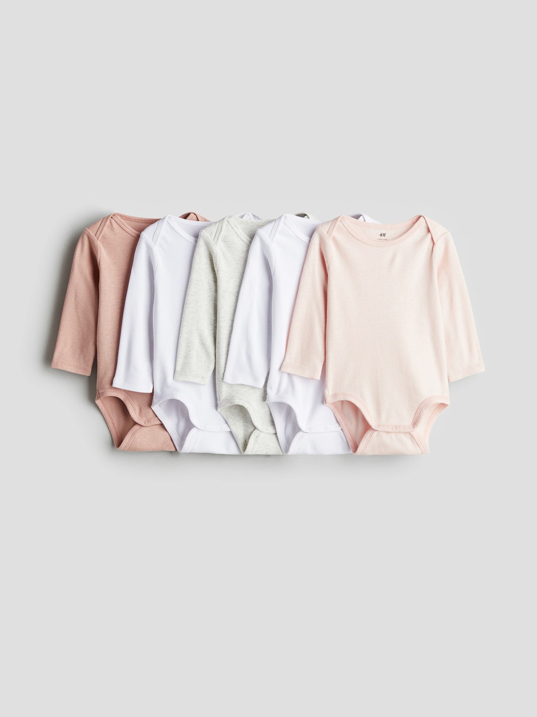 H&M Girls 5-pack Cotton Bodysuits