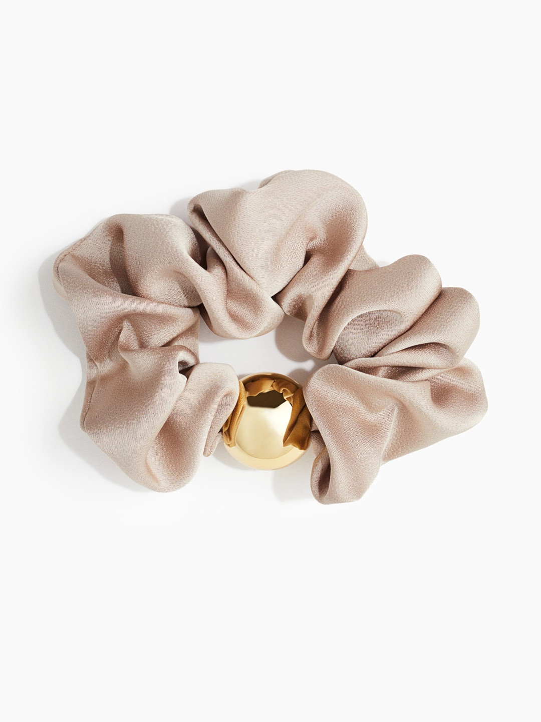 H&M Bead-Detail Satin Scrunchie