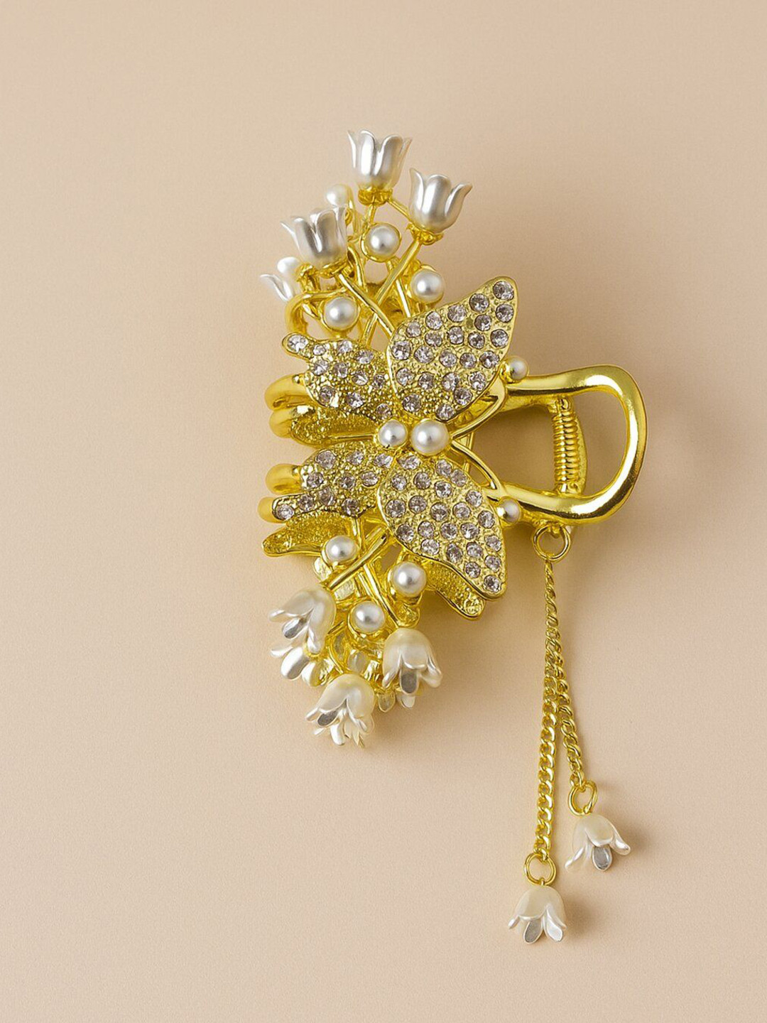 Haute Handles Women Luxury Gold Butterfly Hair Claw Clip