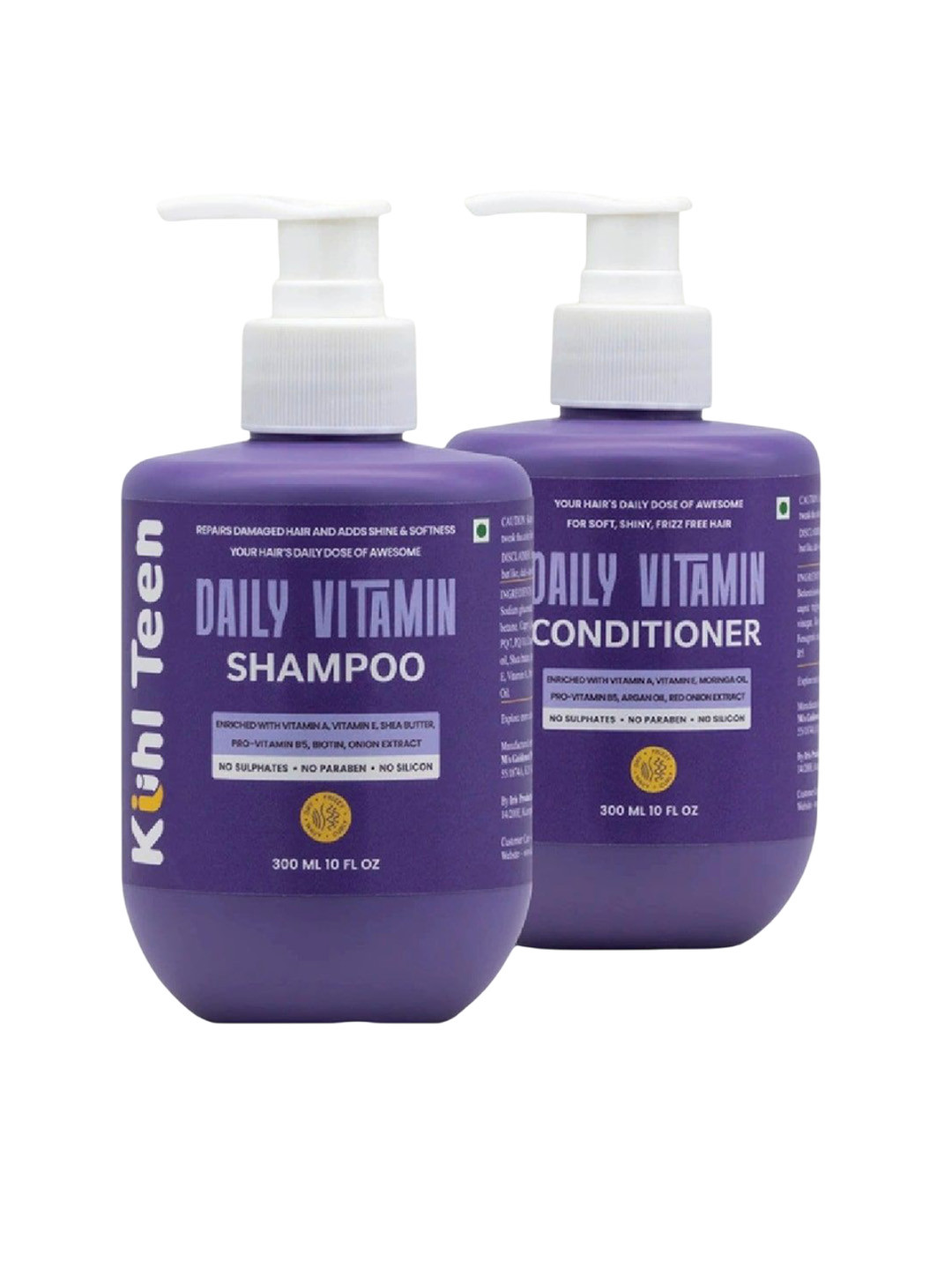 Kuhl Teen Set Of 2 Daily Vitamin Shampoo & Conditioner- 300 ml Each