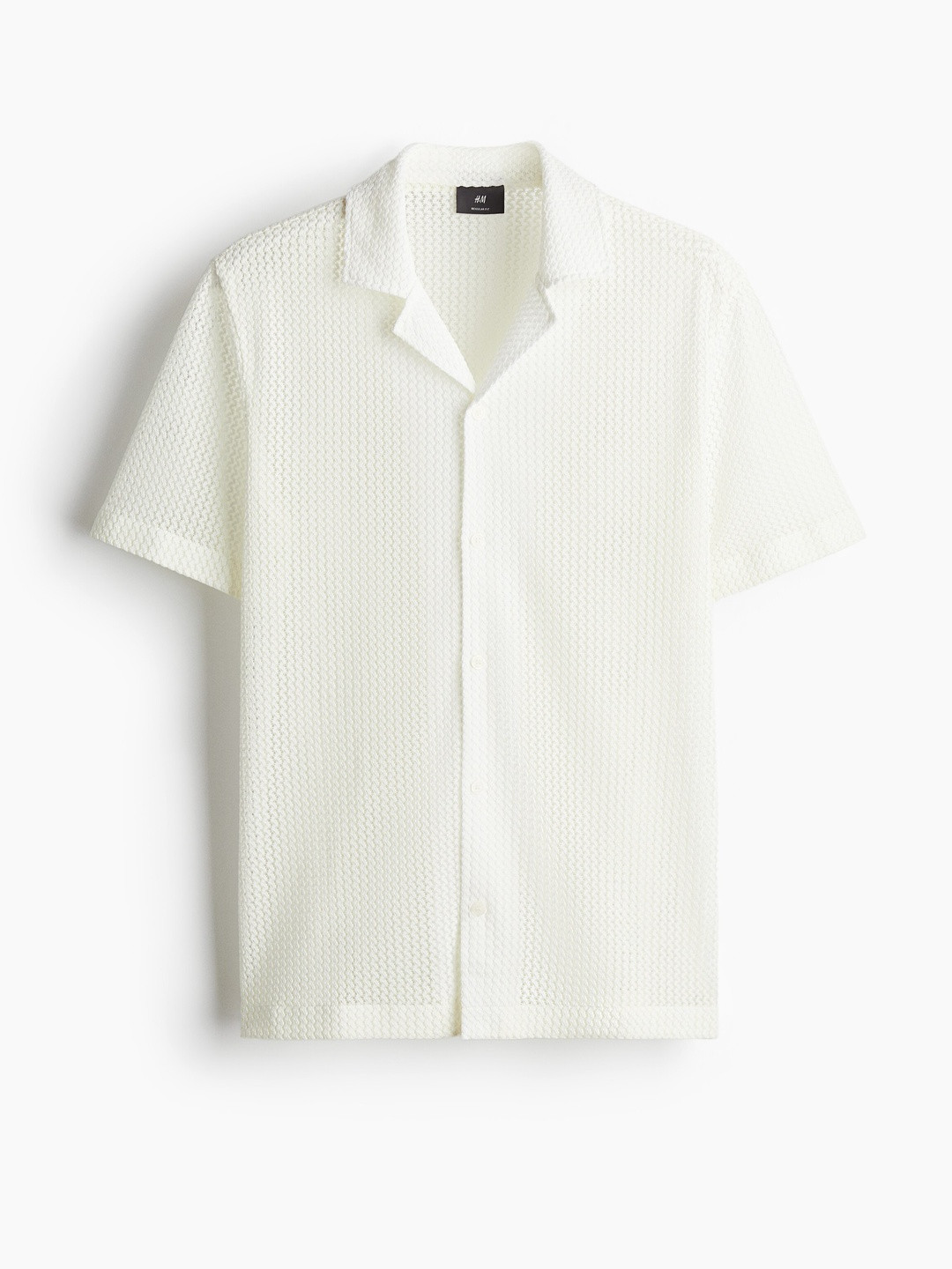 H&M Men Textured-Knit Resort Casual Shirts