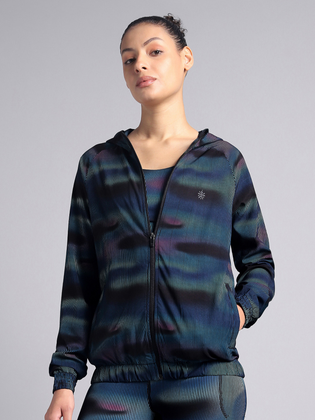 CULT Women Energy Map All Over Print Lightweight Jacket