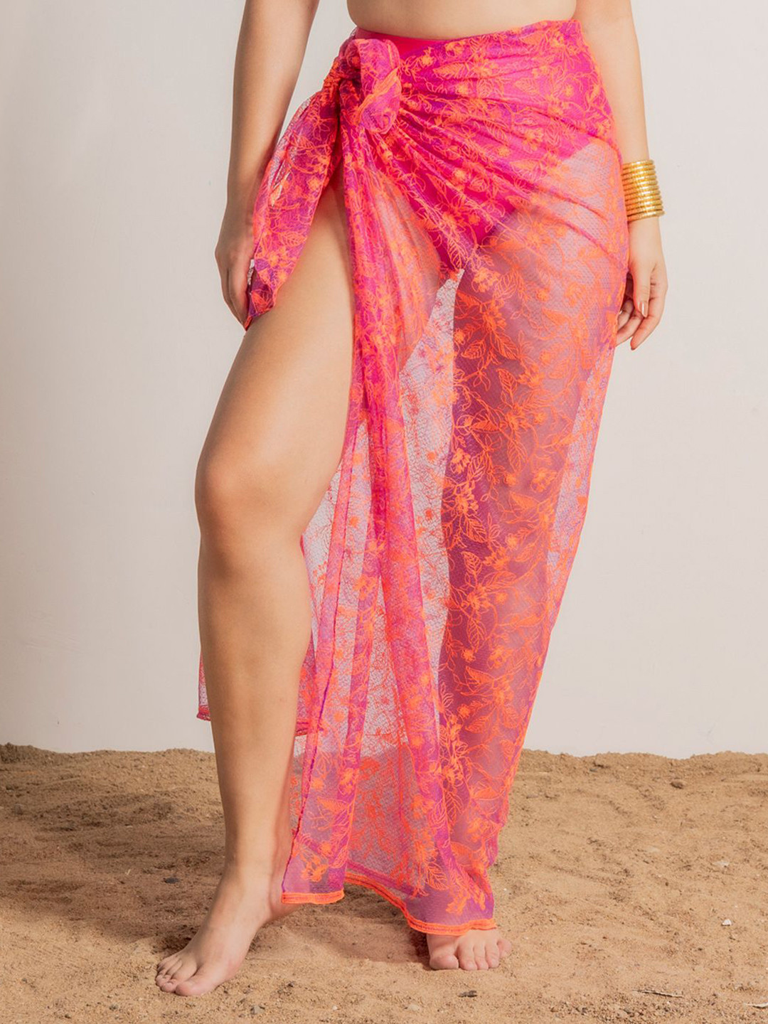 Aoba  Printed Larsoni Sarong Swimwear Cover-Up Bottom