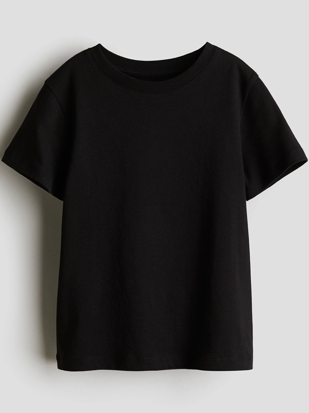 HM Boys Black  Pure Cotton T-shirt