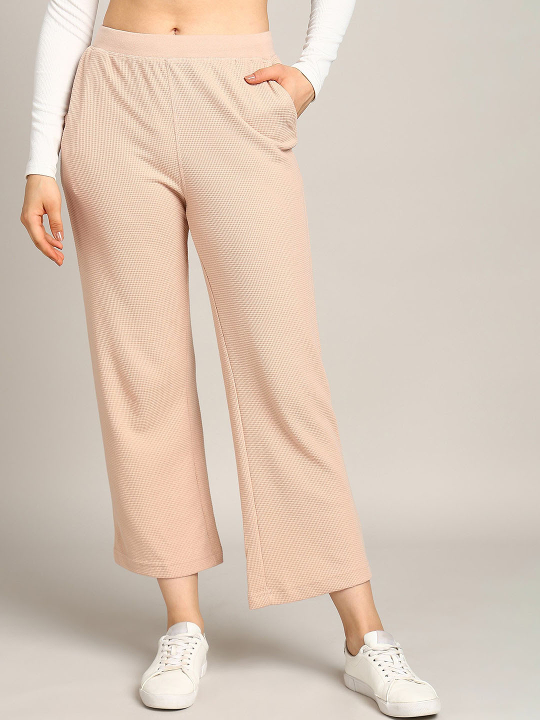 Alan Jones Women Ultra Stretch Waffle Straight Pants
