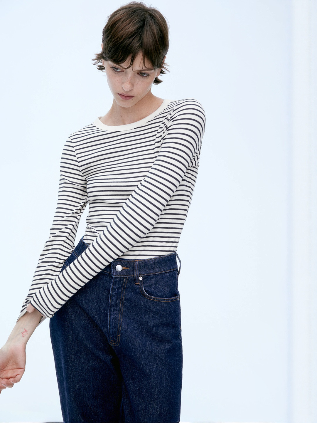 H&M Ribbed Jersey Top