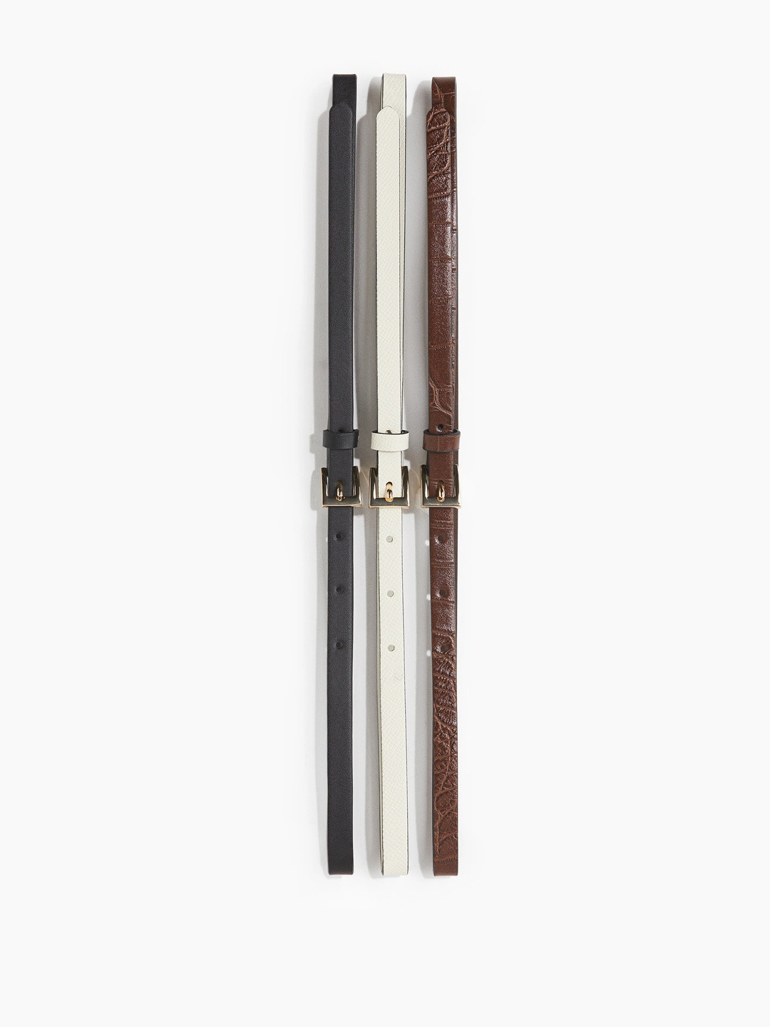 H&M Women 3-Pack Narrow Belts