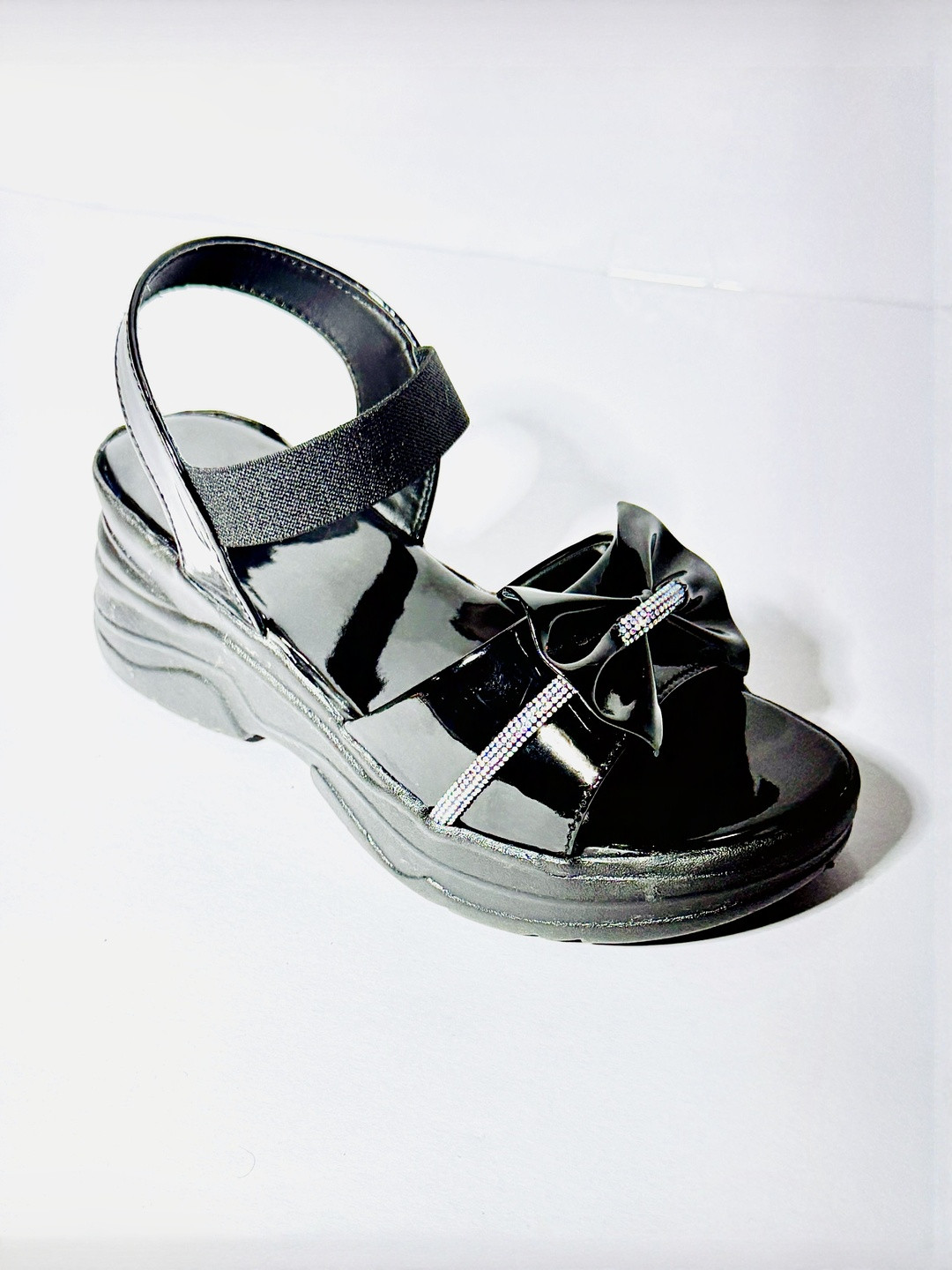 CST Lifestyle Women Black Embellished Platforms