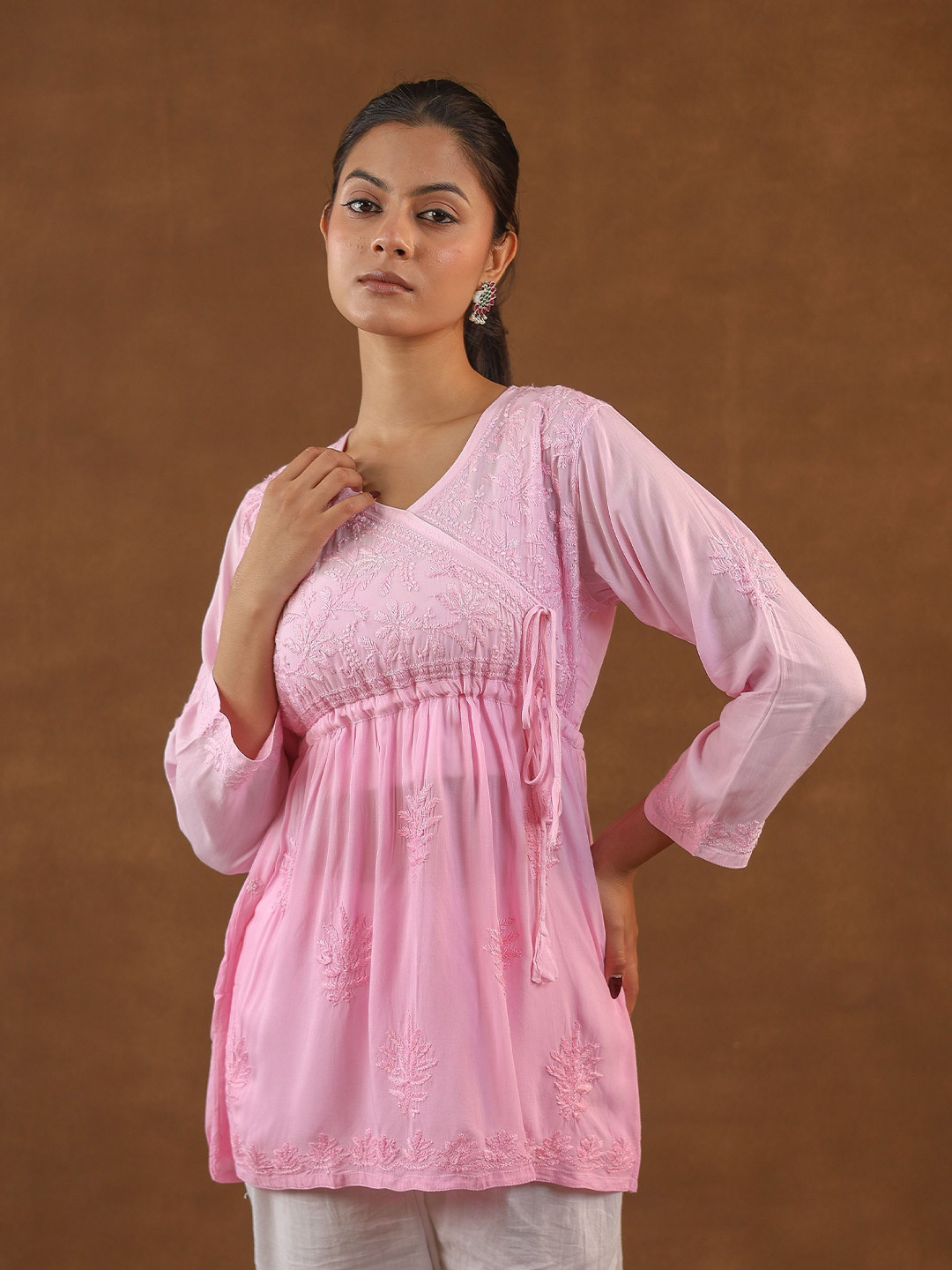 Janaki Apparels Women Floral Printed Festive Cotton A-Line Kurta