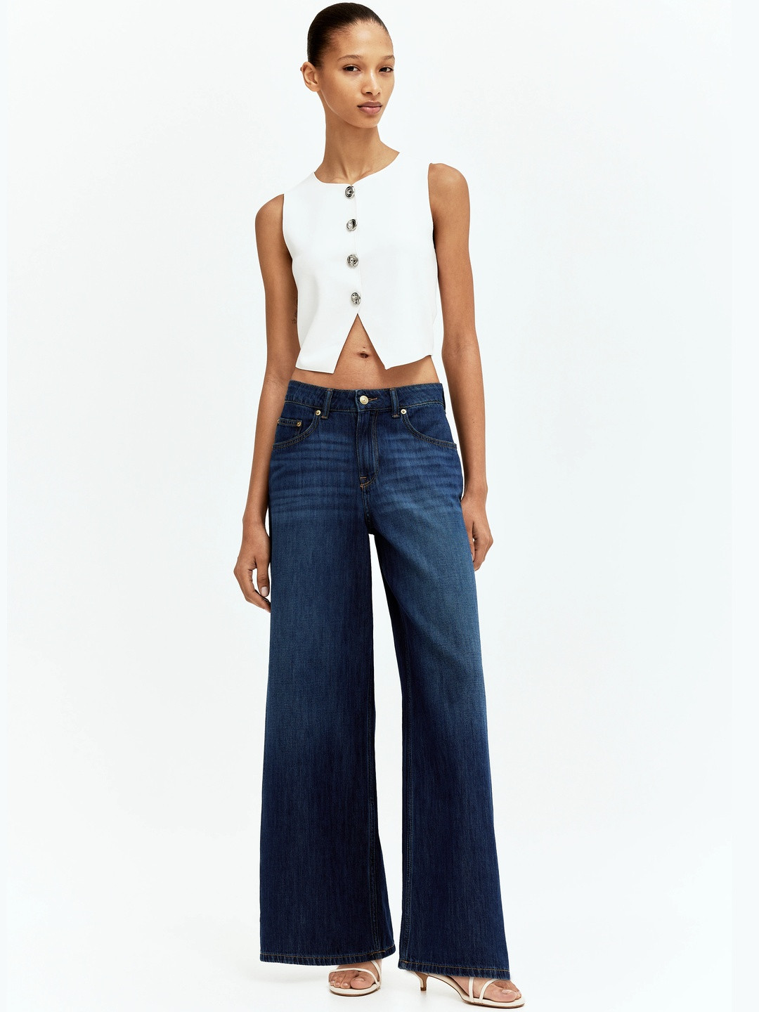 H&M Baggy Wide Low Jeans