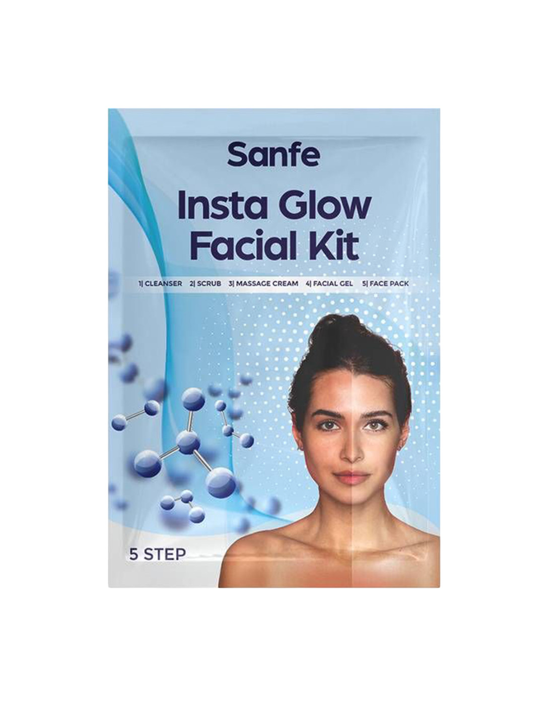 Sanfe Insta Glow Facial Kit For Dull & Tanned Skin - 30 g