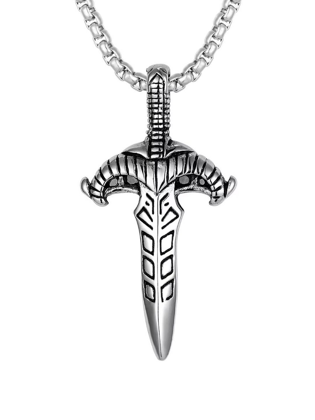 Nitant Contemporary Sword Style Pendants with Chains