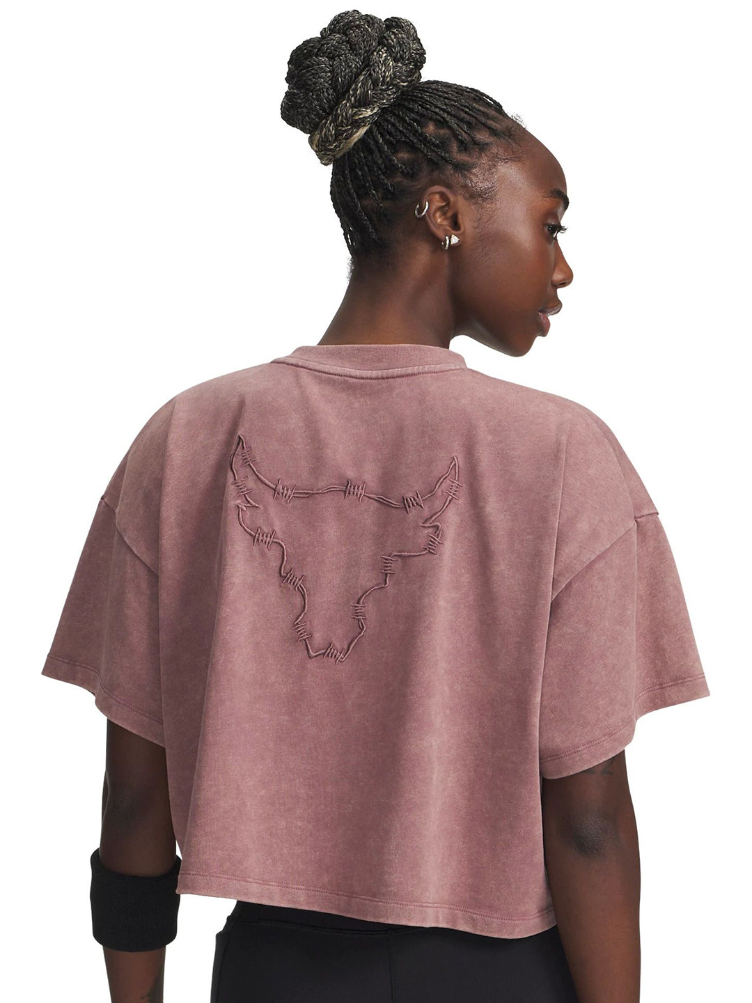 UNDER ARMOUR Women Project Rock Statement Relaxed Fit Short Sleeve T-Shirt