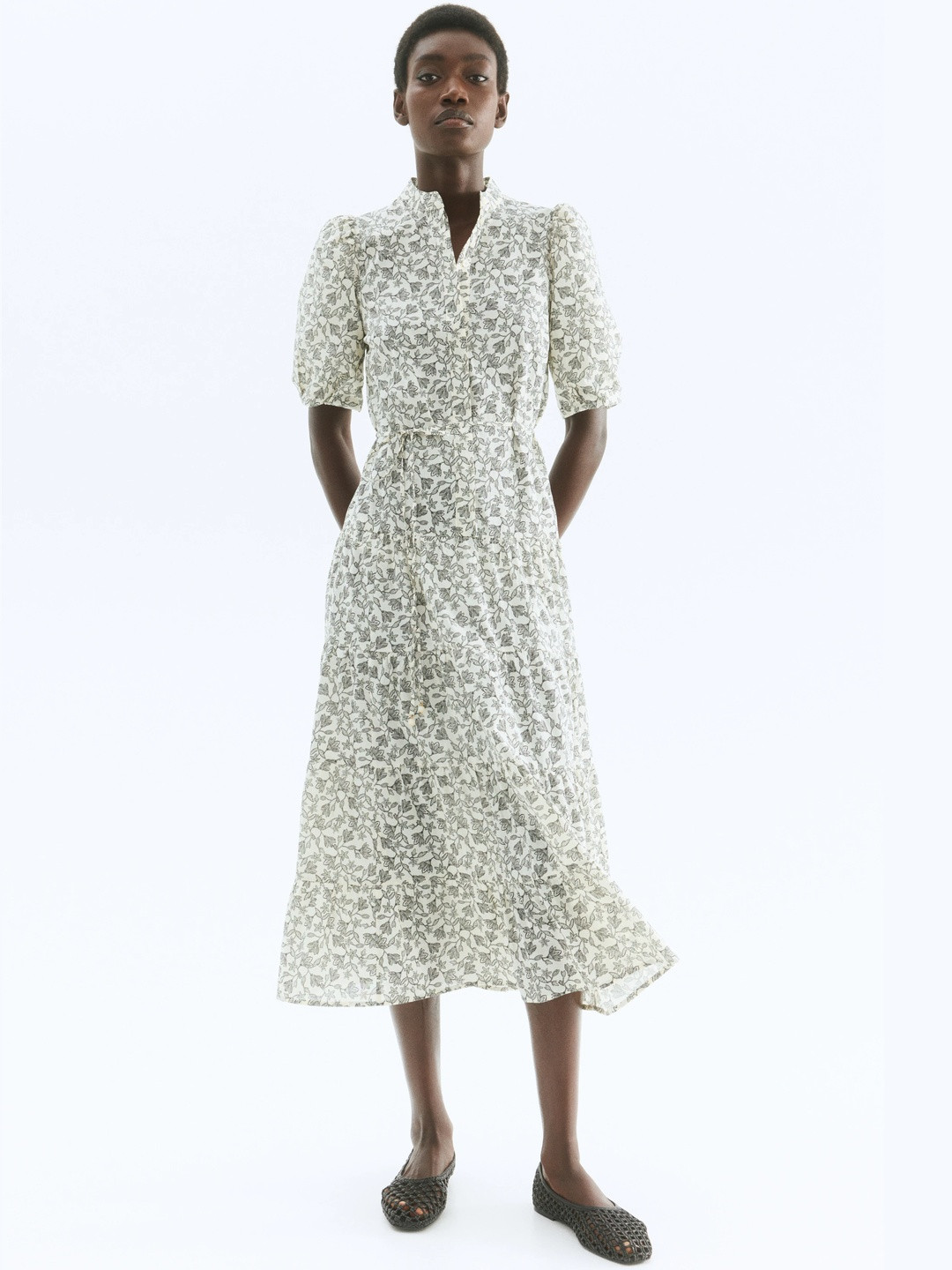 H&M Long Cotton Dress