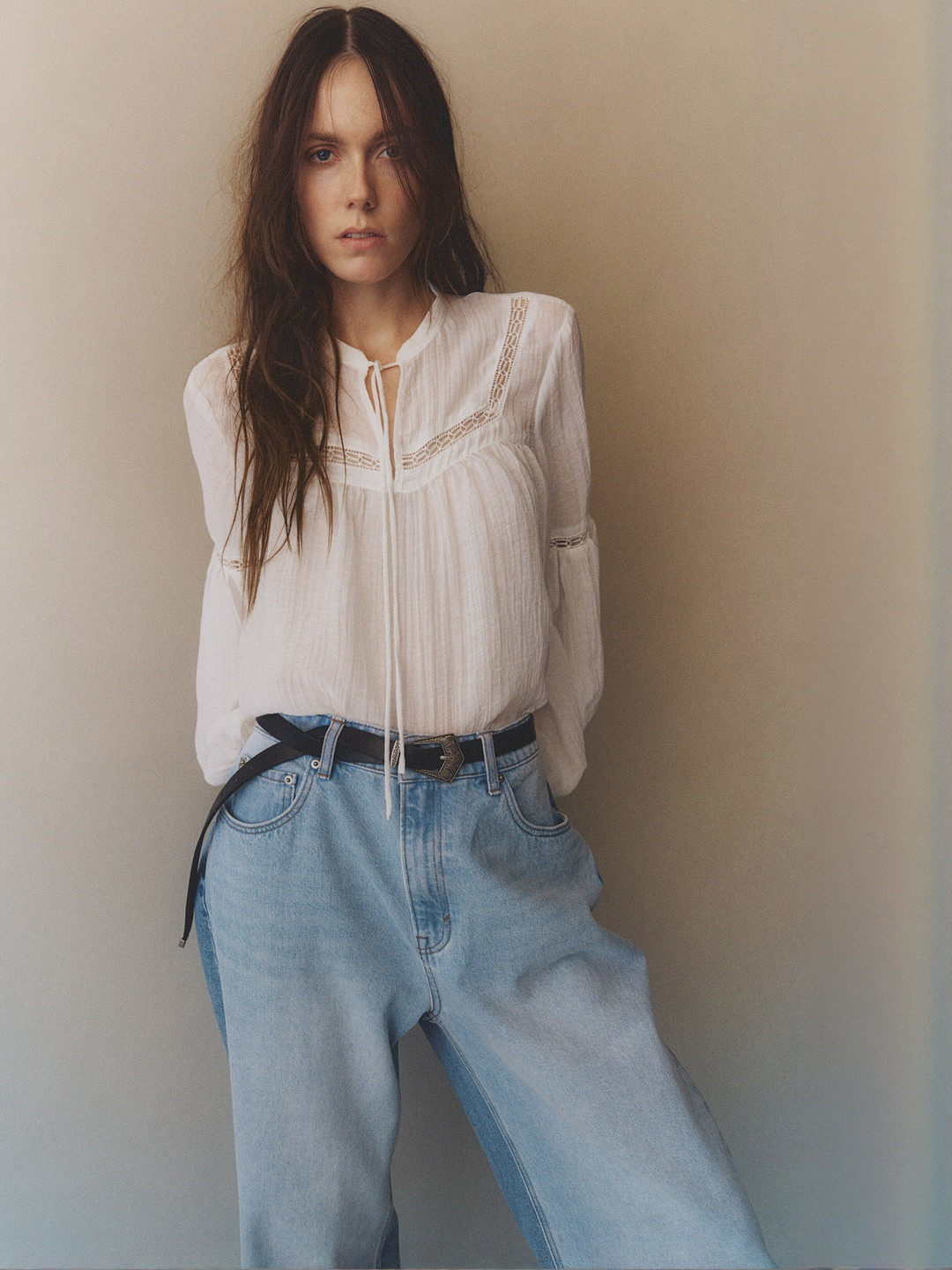 H&M Lace-Insert Blouse