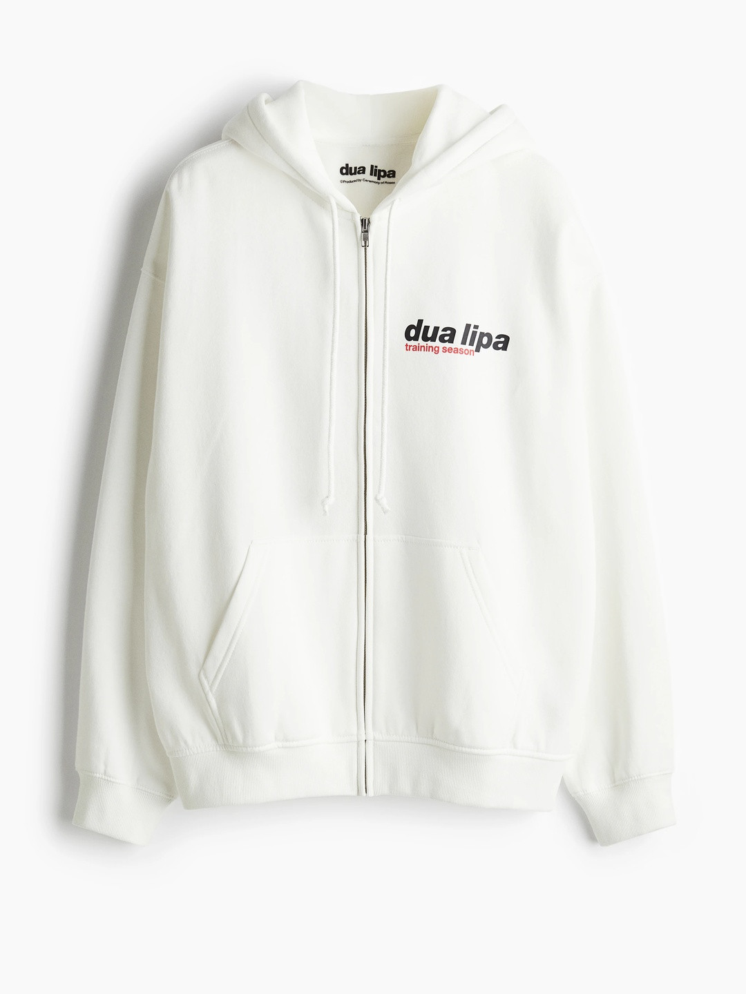 H&M Oversized Printed Zip-Through Hoodie