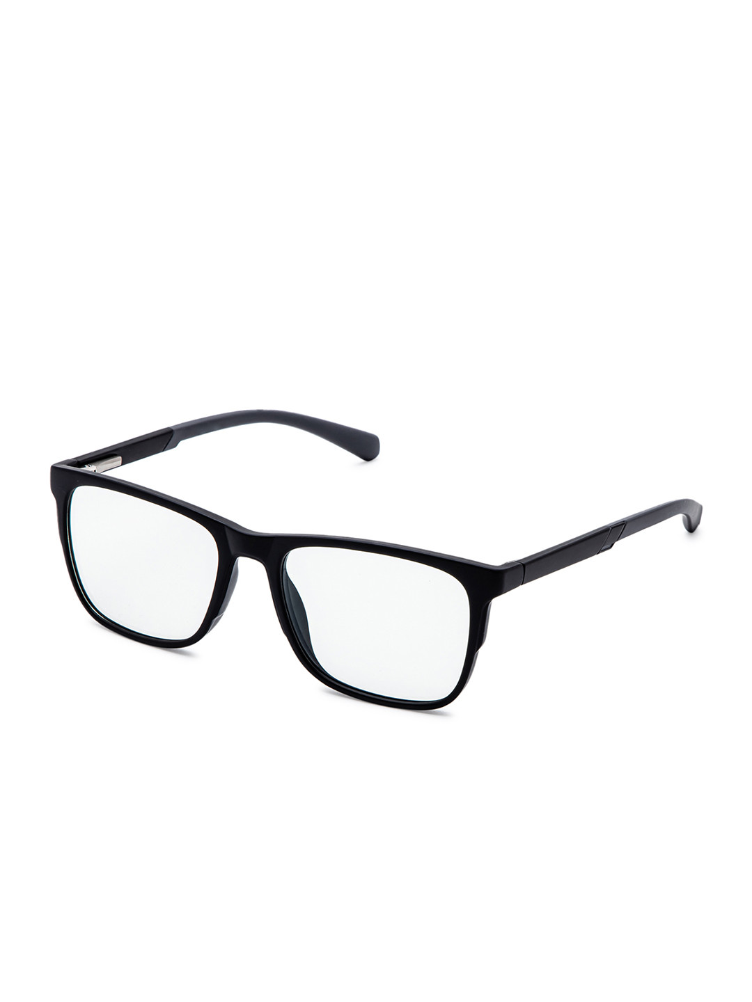 Intellilens Unisex Black Polycarbonate Full Rim Square Frames
