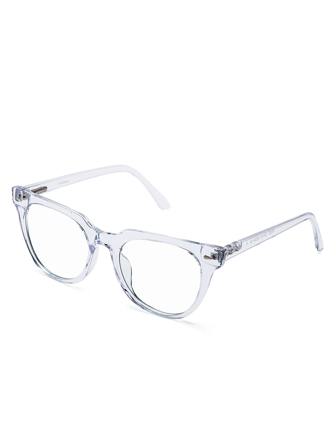 Intellilens Unisex Transparent Full Rim Round Frames