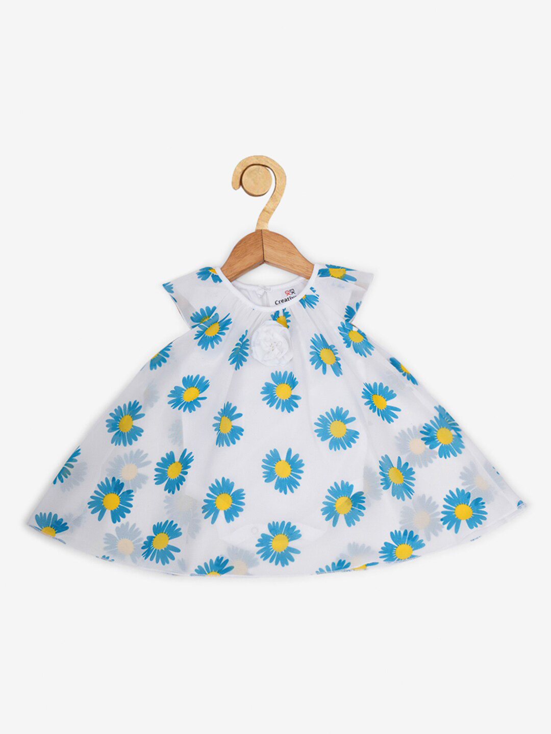 Creative Kids White Floral A-Line Dress