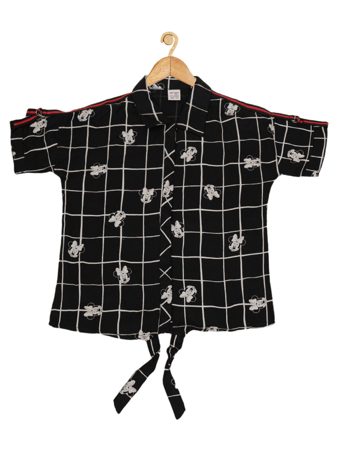 Creative Kids Black Checked Shirt Dress