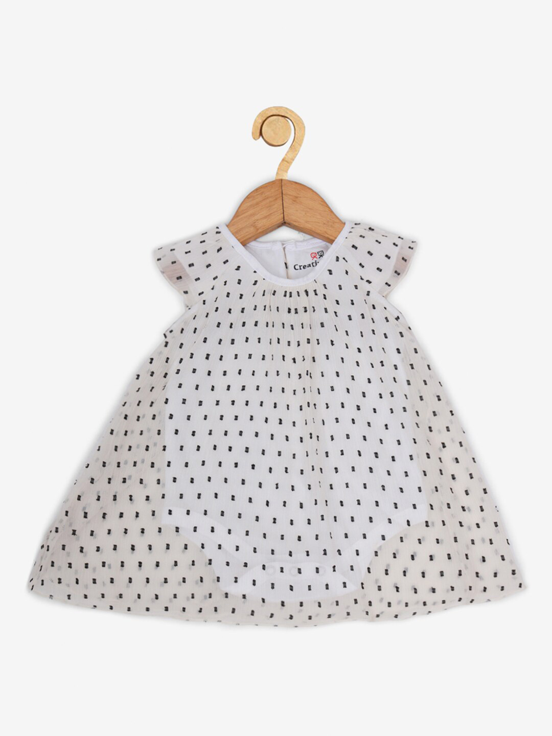 Creative Kids White Print A-Line Dress