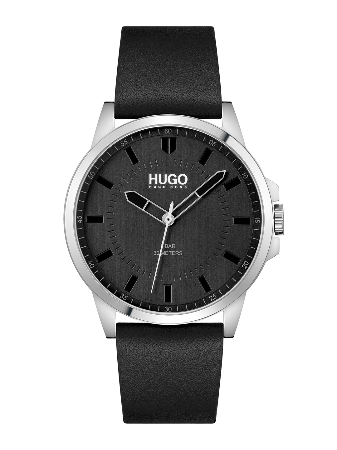 HUGO Men Black First Analogue Watch 1530188