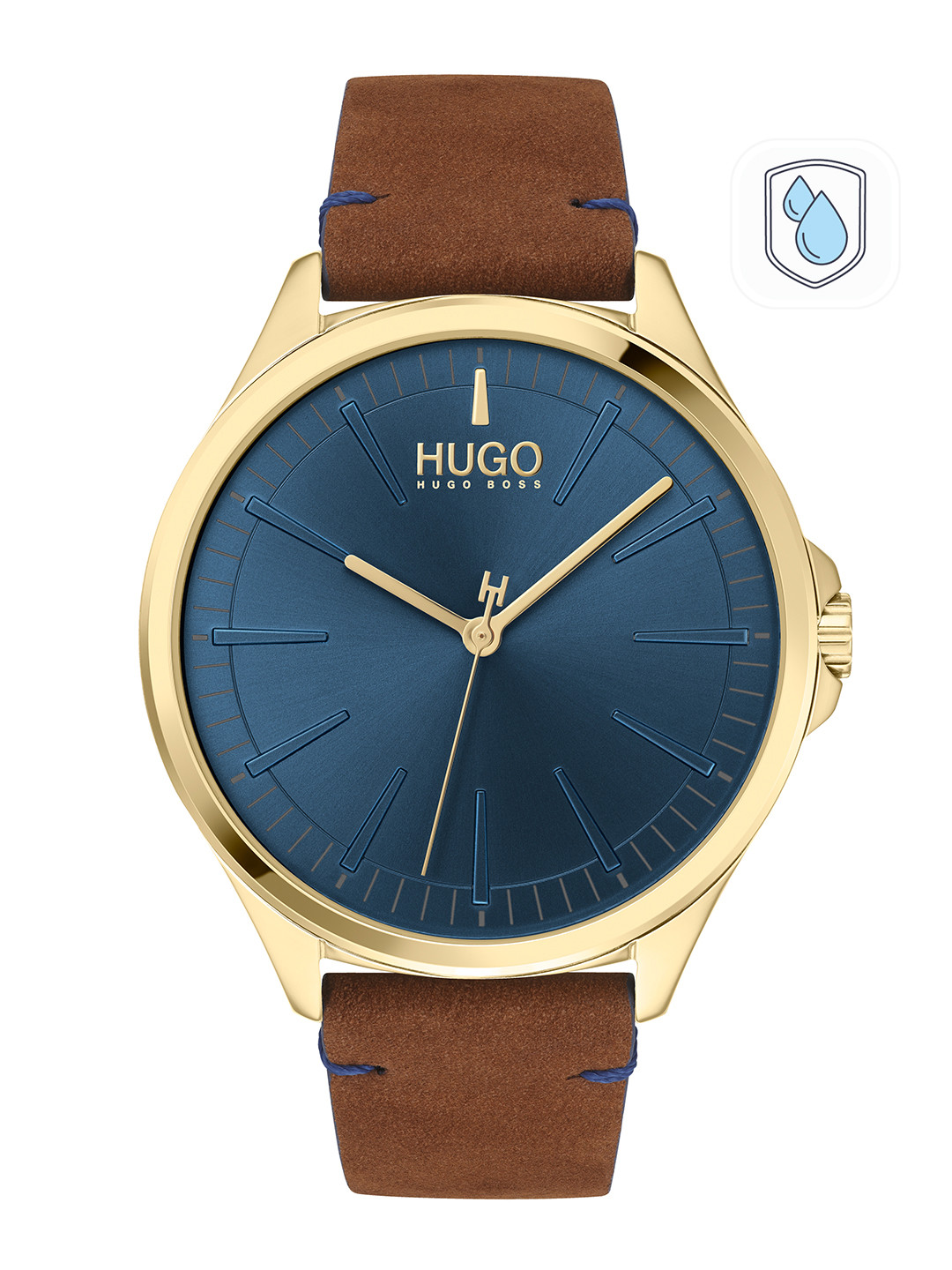 HUGO Men Navy Blue Smash Analogue Watch 1530134