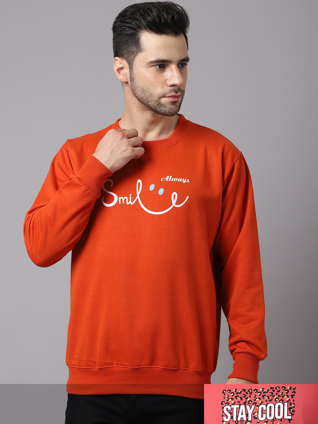 MACK JONNEY Men Pack of 2 Red and Pink Printed Sweatshirt