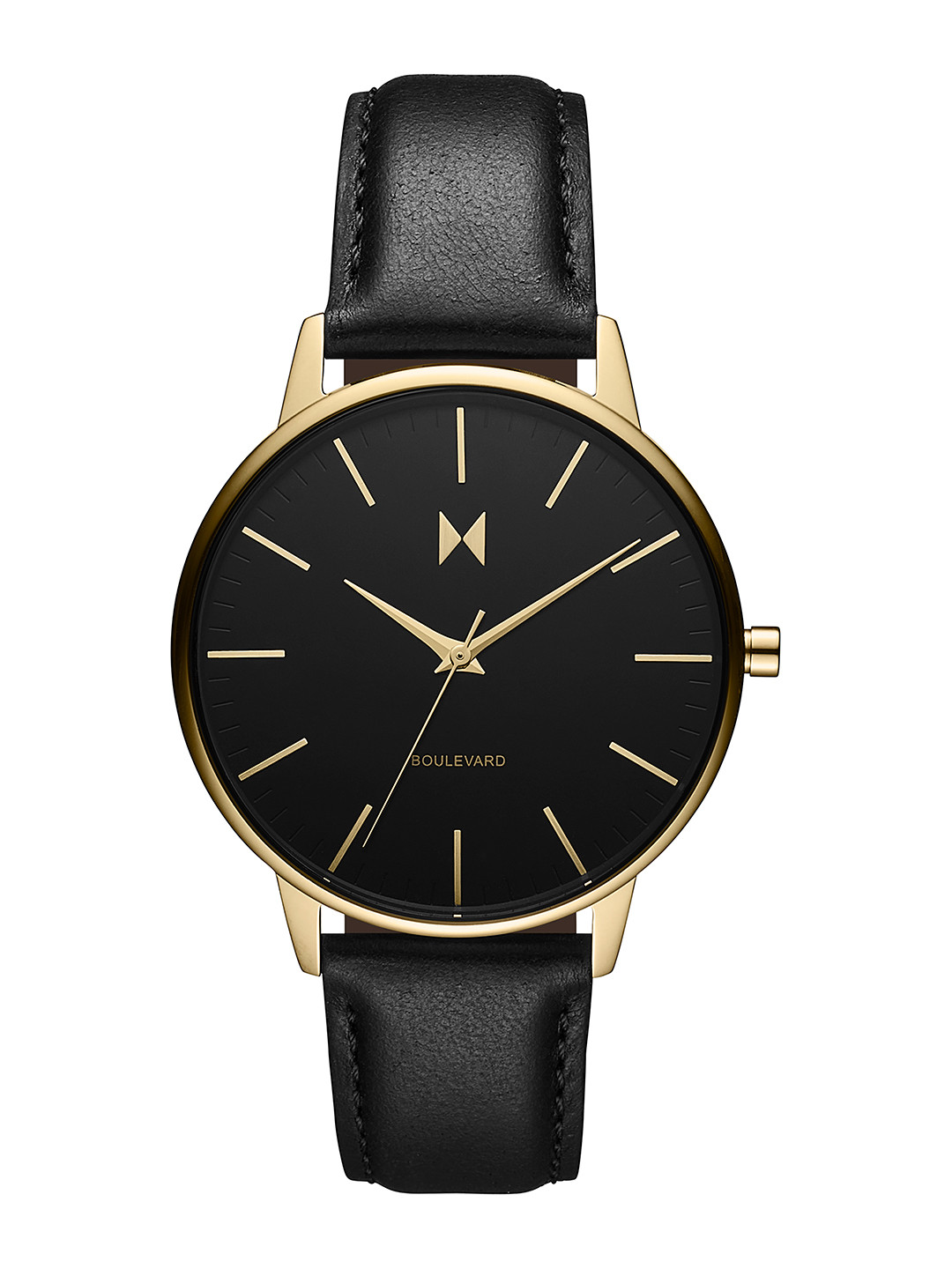 MVMT Women Black Dial & Leather Straps Boulevard Analogue Watch 28000218