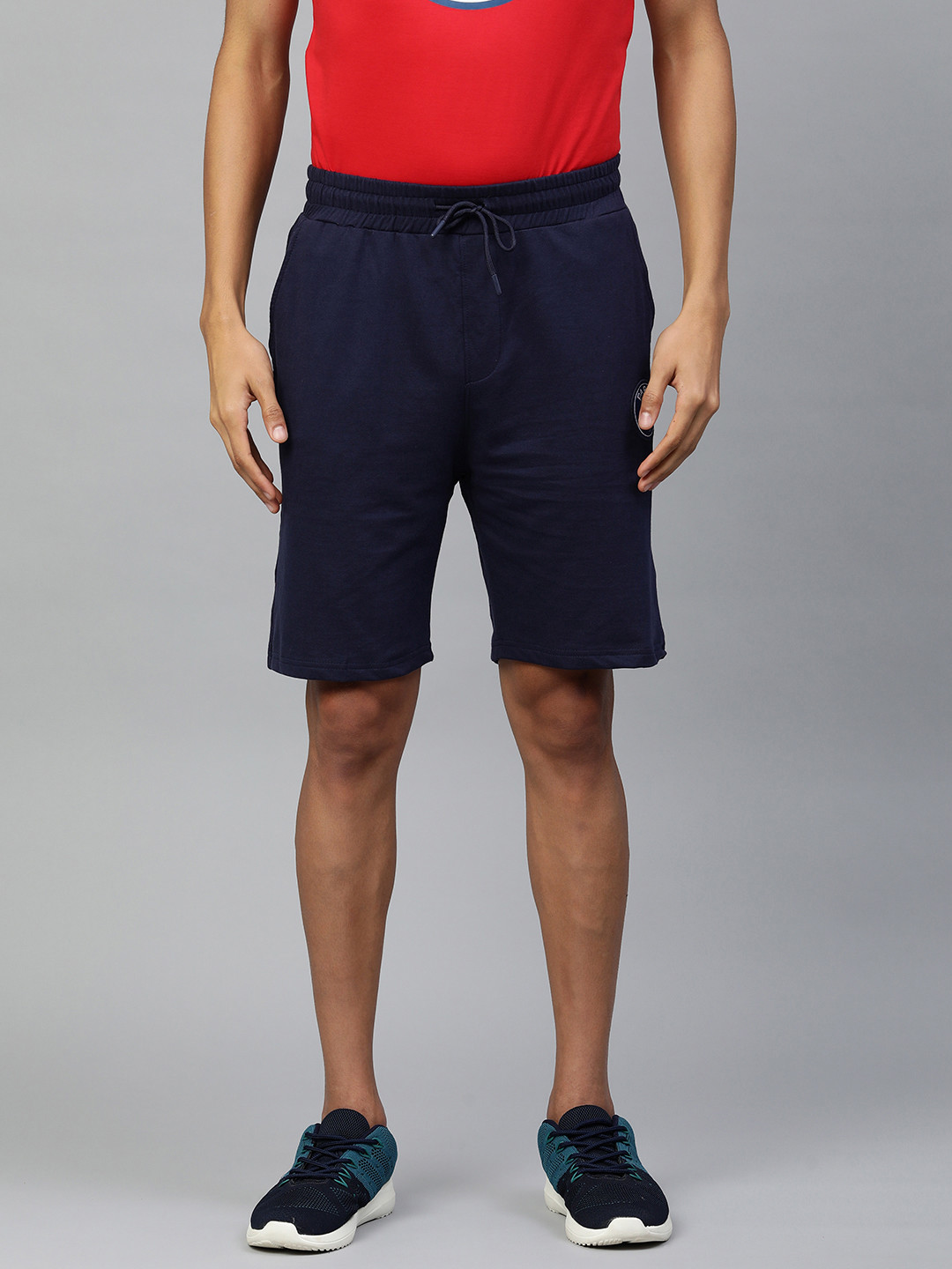 PSG Men Navy Blue Paris Saint-Germain Sports Shorts