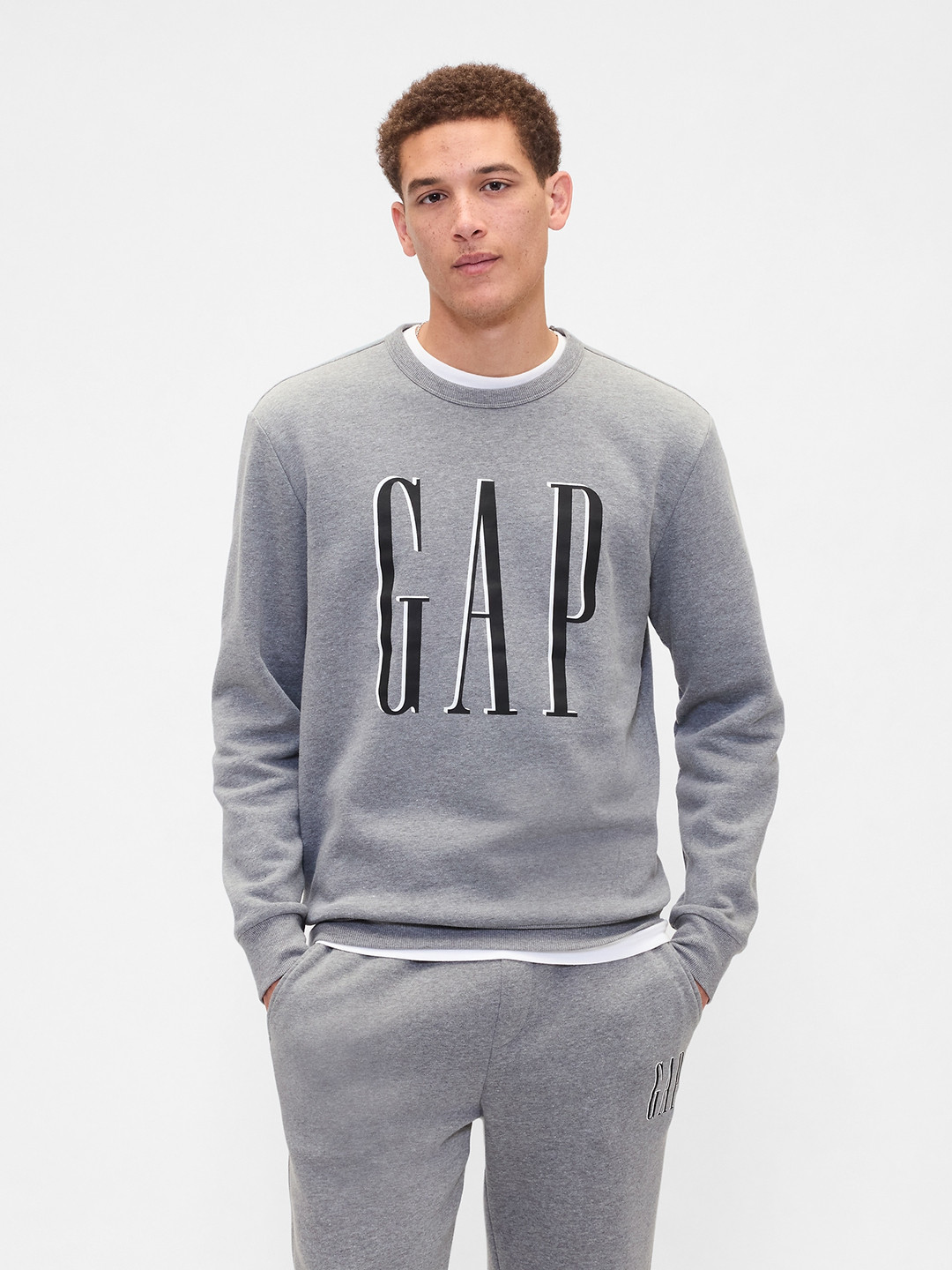 GAP Men Printed Sweatshirt