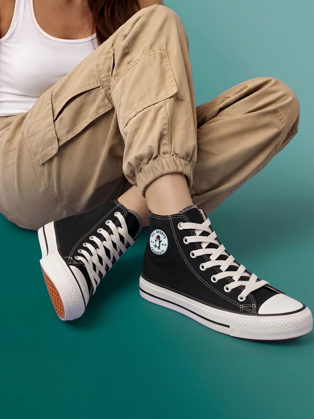 TRENDUTY Women High-Top Sneakers