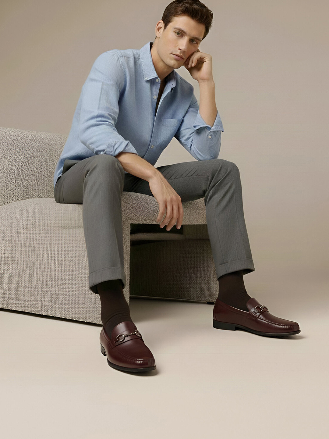 Metro Men Round-Toe Formal Loafers