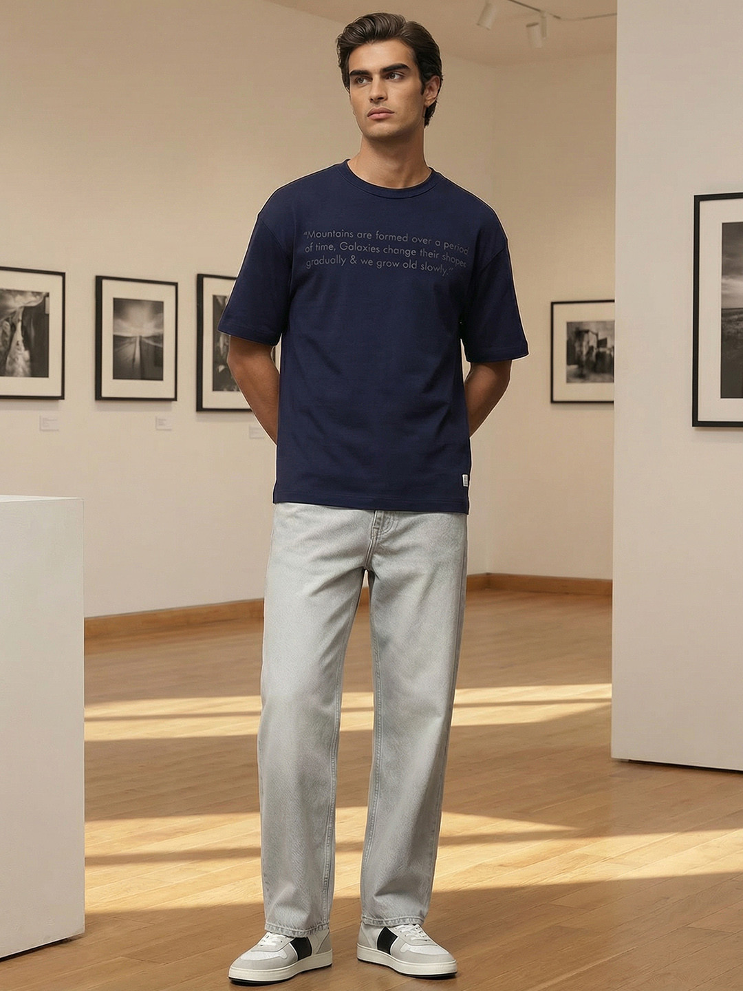 Mr Bowerbird Liberal Fit Typography Printed T-shirt