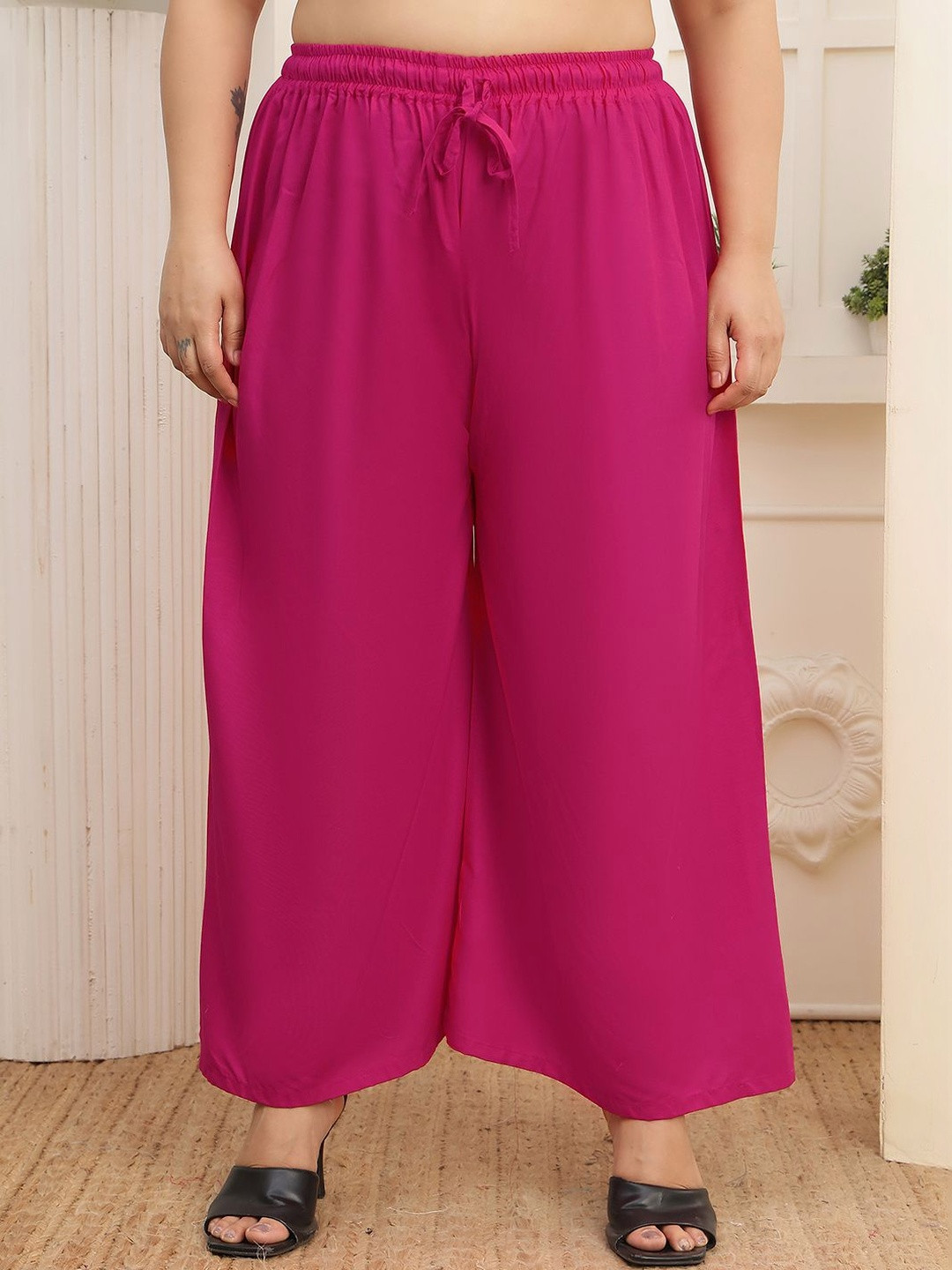 KALINI Women Flared Ethnic Palazzos