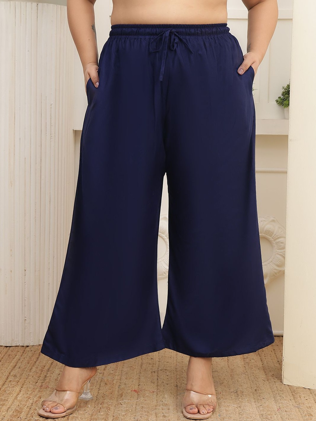 KALINI Women Flared Ethnic Palazzos