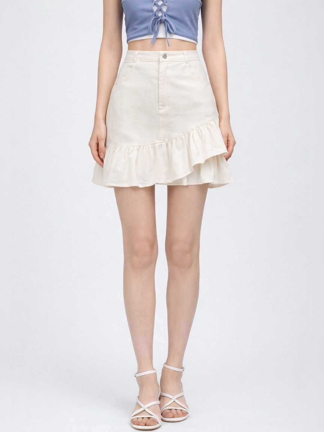 Suo Women Above Knee A-Line Skirt