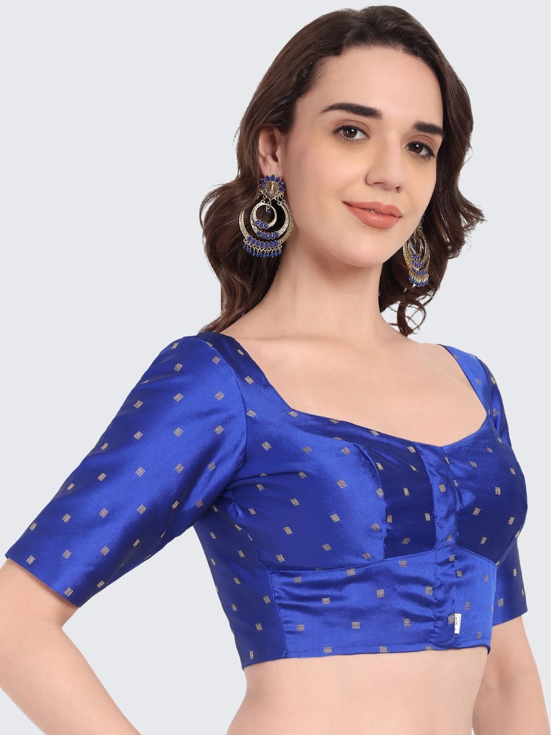 JISB Woven Design Zari Saree Blouse