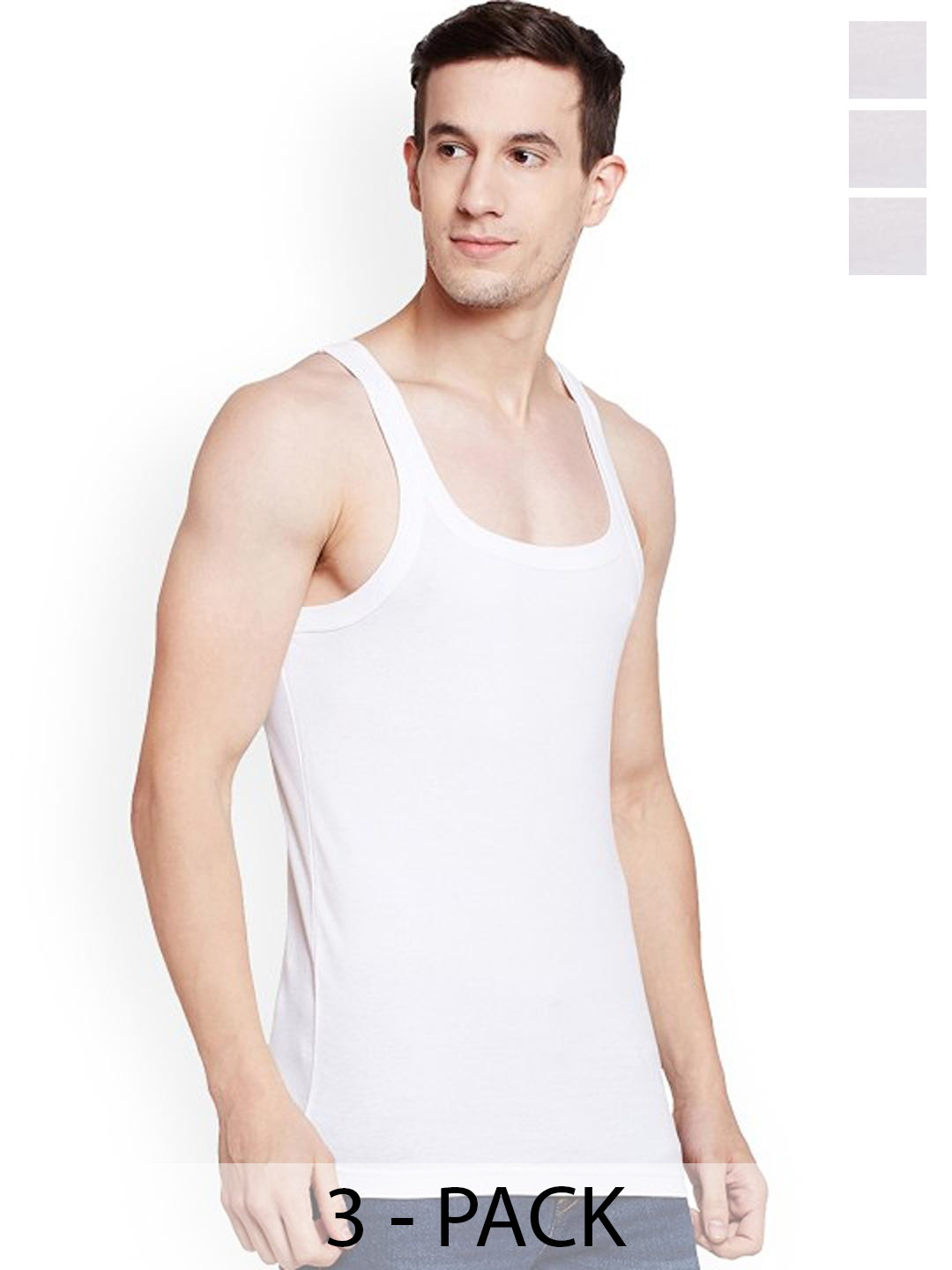 CAVENDERS White Cotton Innerwear Vests