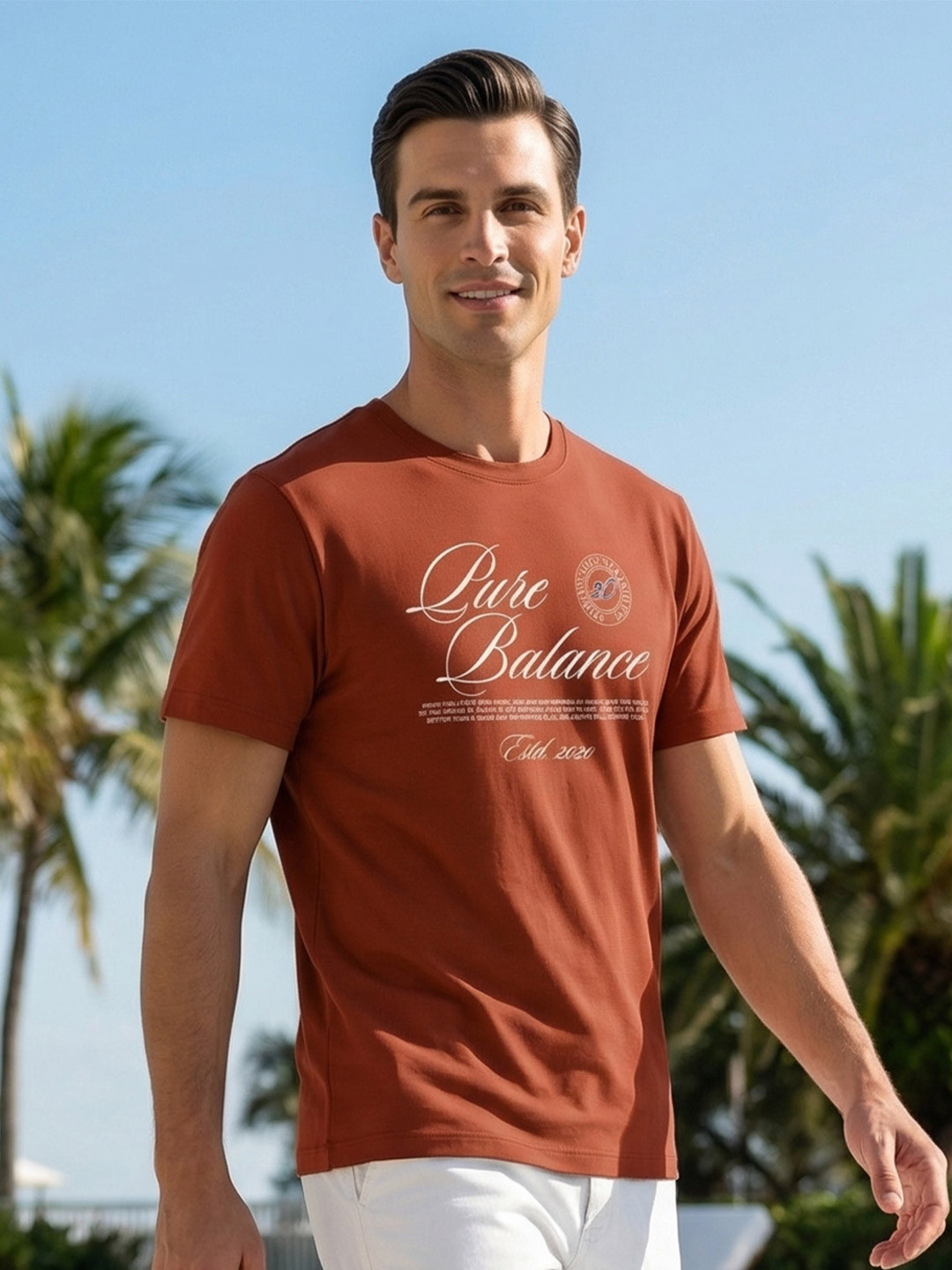 NOBERO Men Typography Printed T-shirt